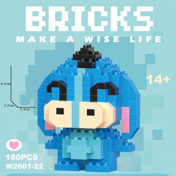 ✨ของเล่น บล็อกตัวต่อ  ลายการ์ตูนสัตว์น่ารัก 3D